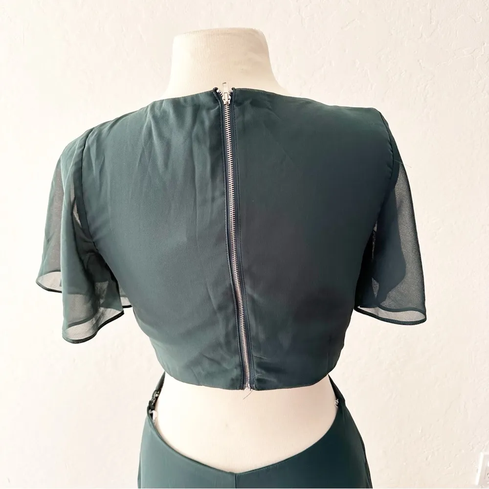 Lulus Garden Bliss Emerald Green Cutout Maxi Dress NWT | Medium - Image 10