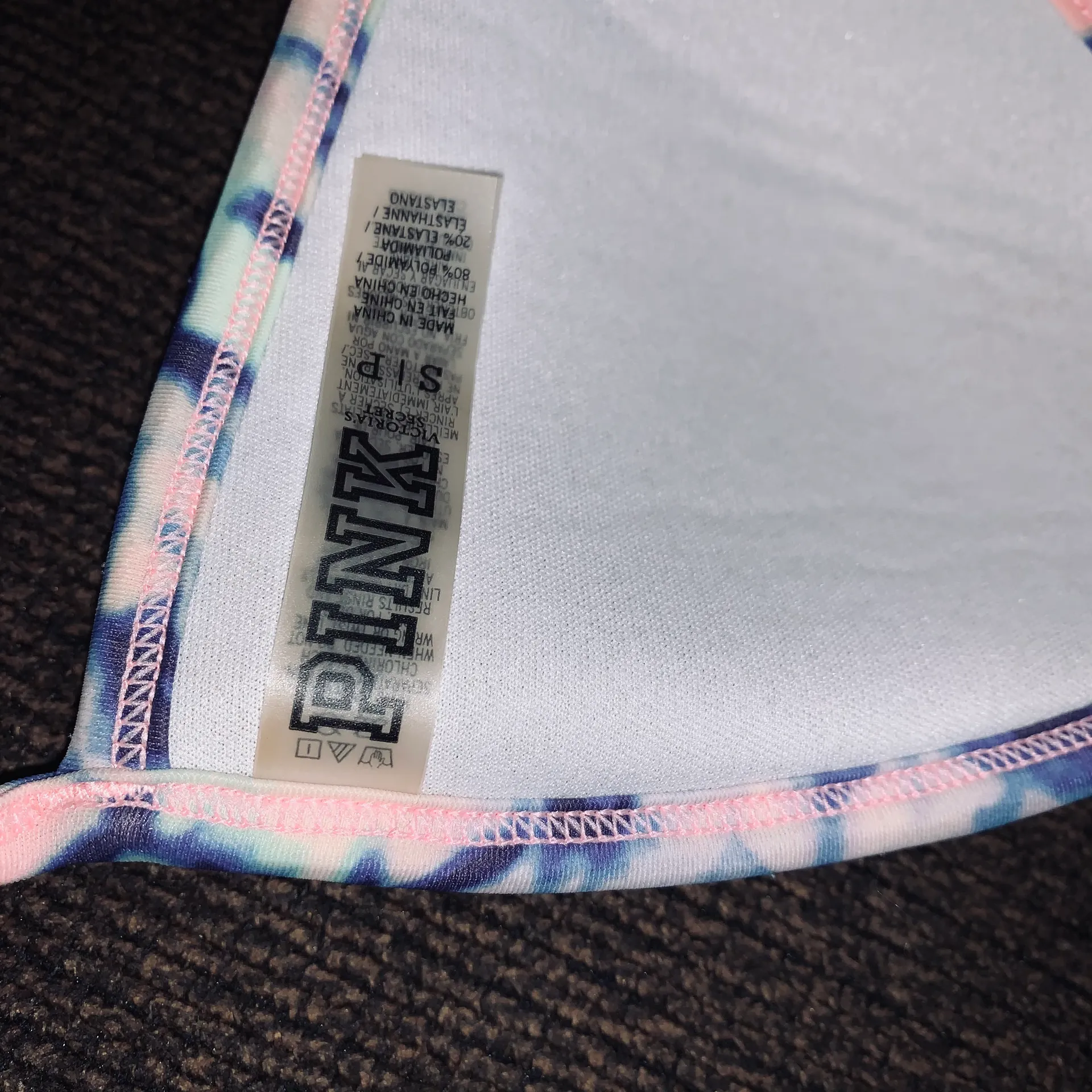 PINK victoria secret tie dye bikini top  - Image 6