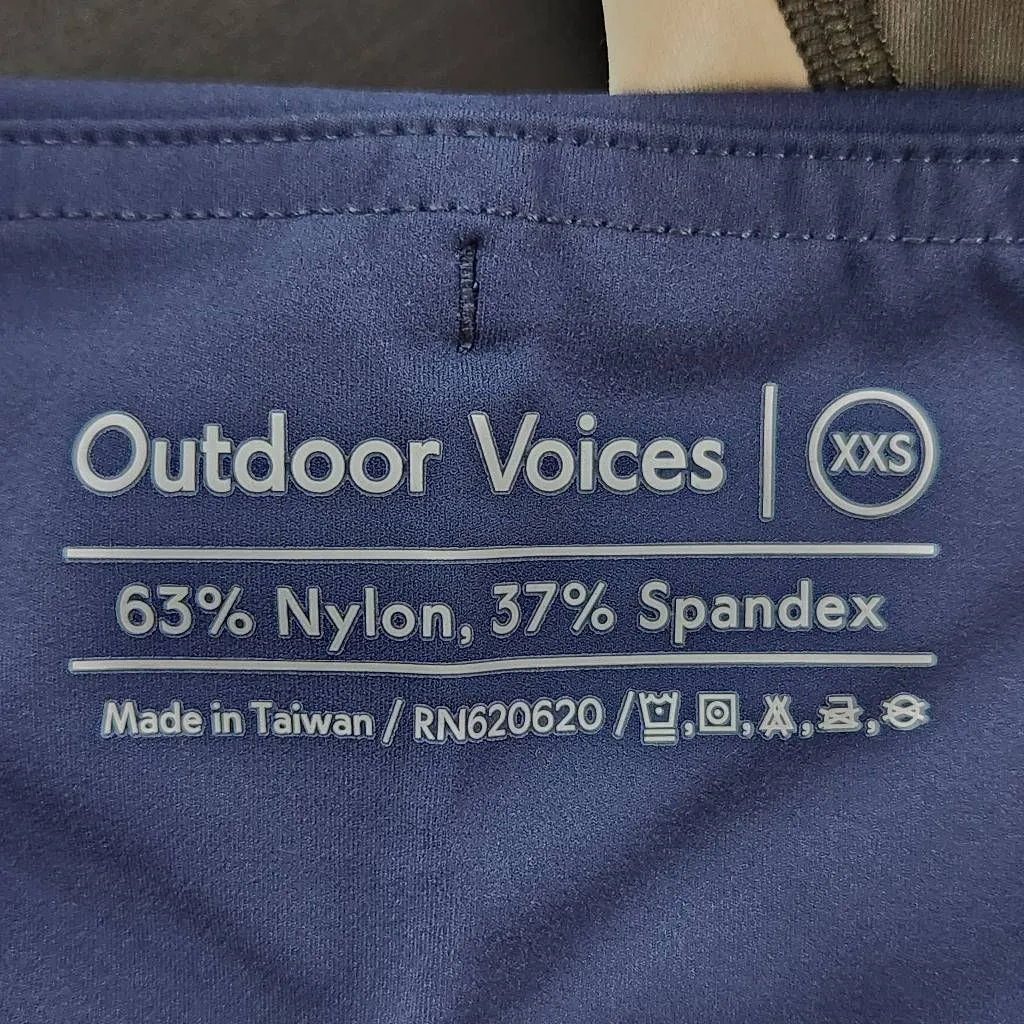 Outdoor Voices Colorblock Athletic Leggings NWT Size XXS Green Leggings - Image 6