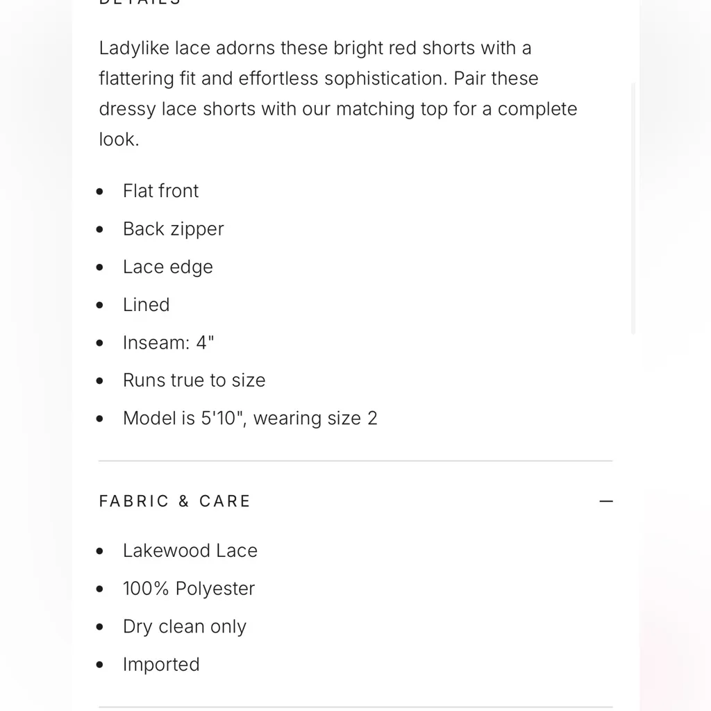 Trina Turk High Waist Floral Lace Reef Red Brightness Shorts size 4 - Image 15