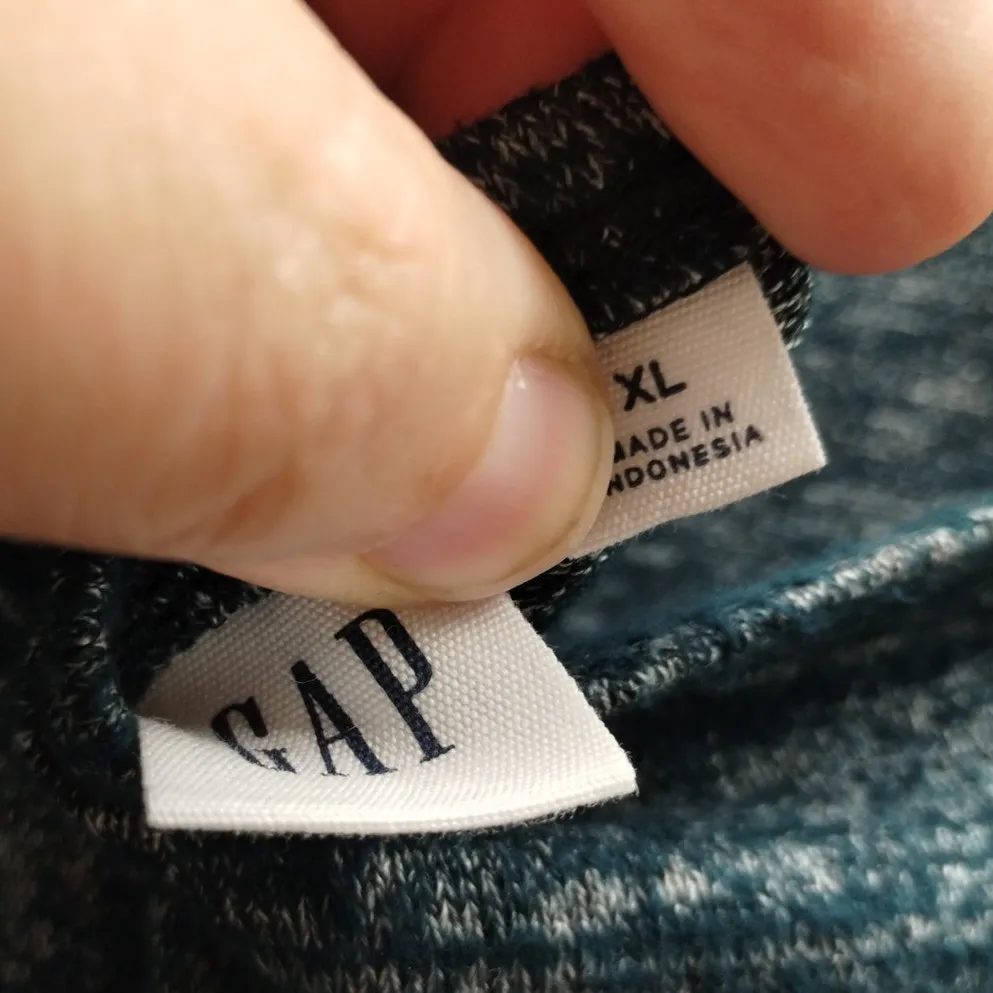 GAP Women's Size XL Green Softspun Long Sleeve Twist Open Back Midi Dress - Image 4