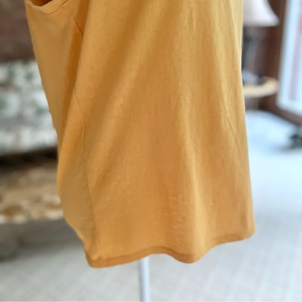 J. Crew Factory Tee Shirt Mustard Yellow Sleeveless Top M Preppy Casual Bright Size M - Image 14