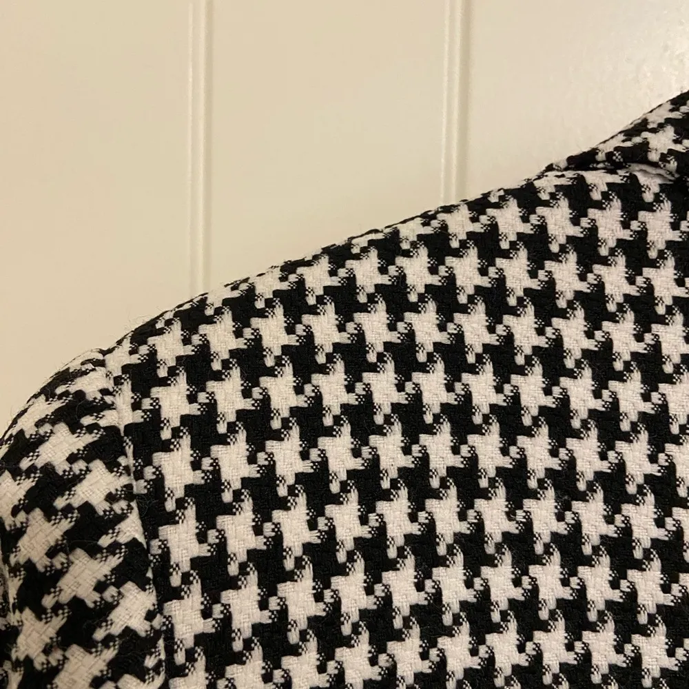 EUC Isabella suits women’s black white gingham plaid button front jacket coat 12 - Image 7