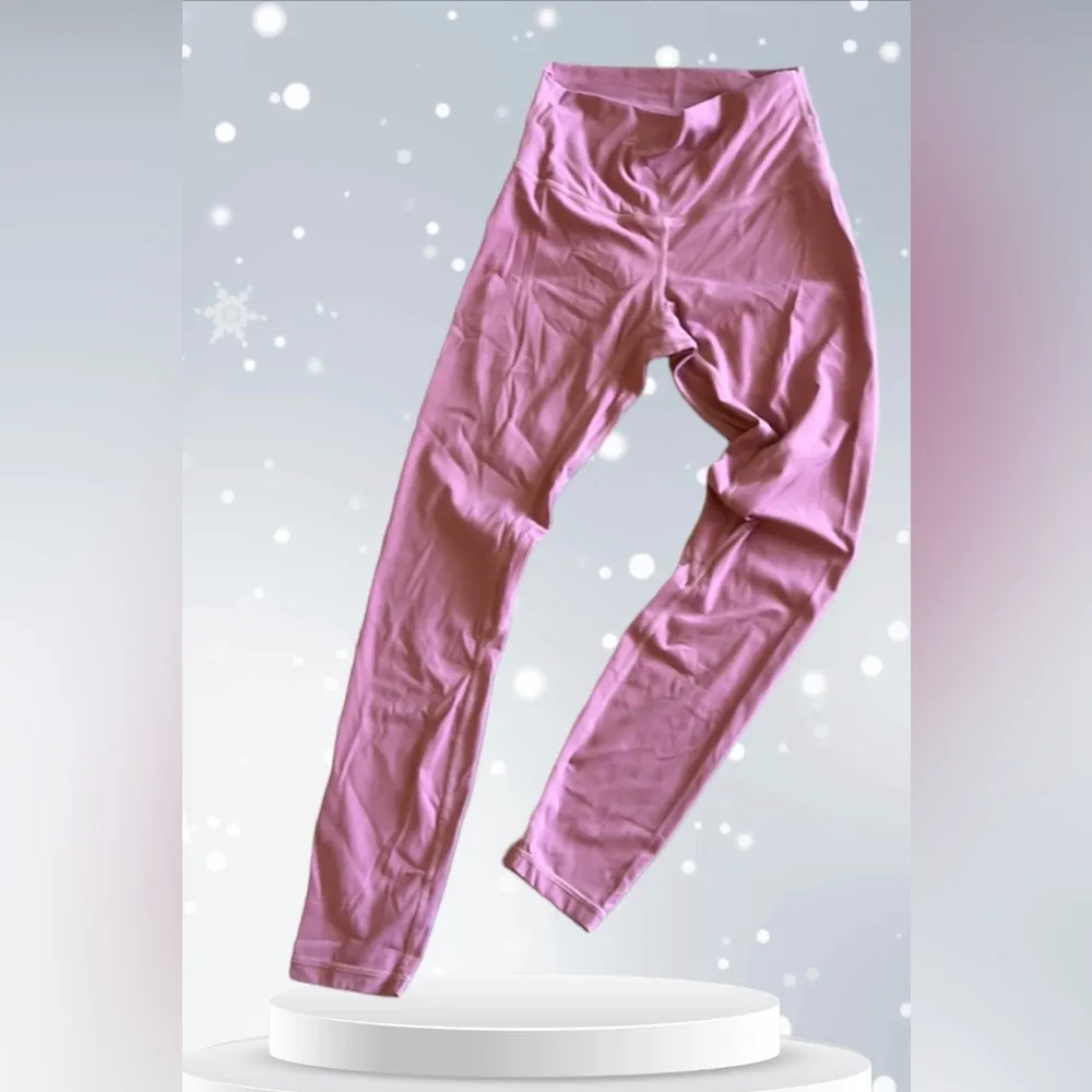 Moyooga Womens Peach Color Ribbed Paneled Activewear Workout Leggings Size Small Pink - Image 15