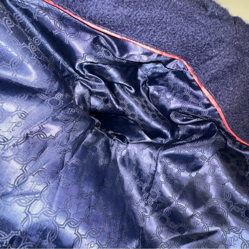 Ivanka Trump Boucle Collar Bejeweled Button Wool Blend Coat Size Lg Classy Regal - Image 12