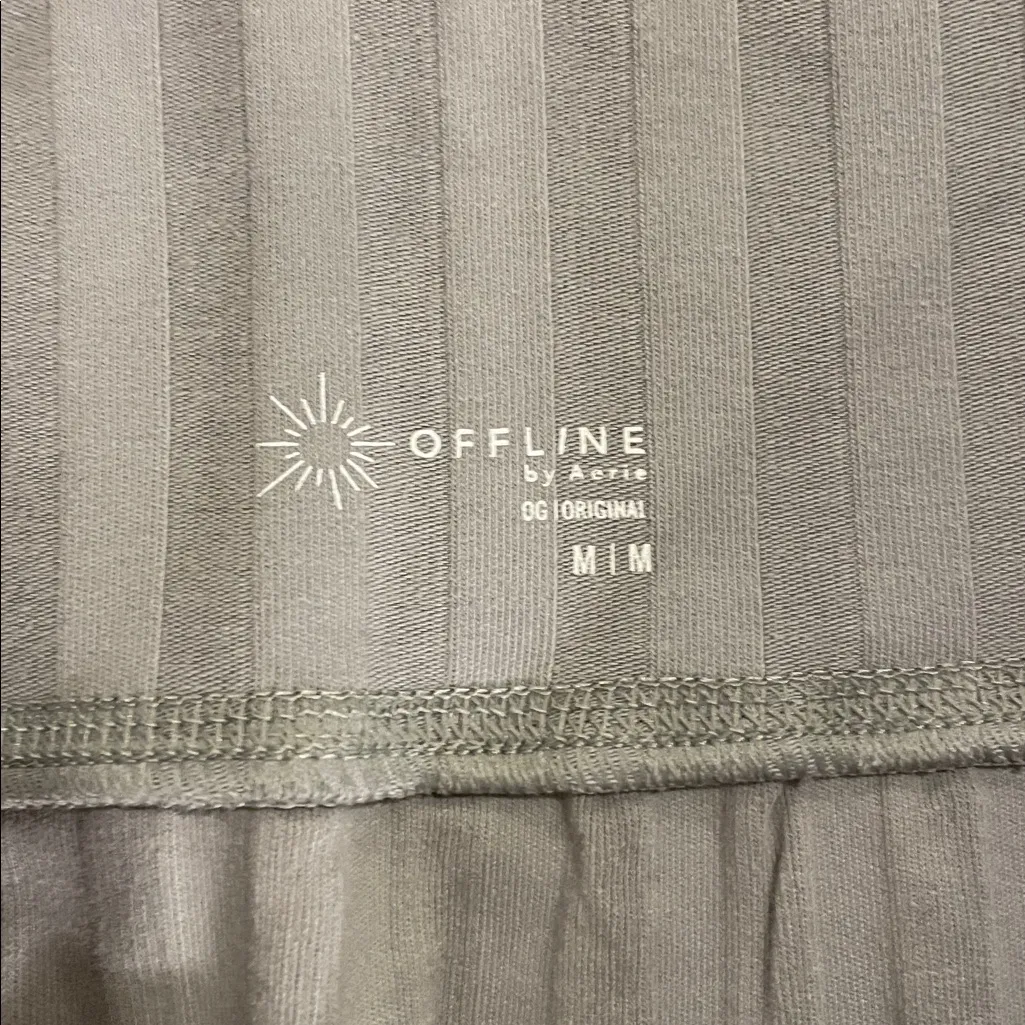 Aerie Light Gray Pleated Mini Skirt - Image 2