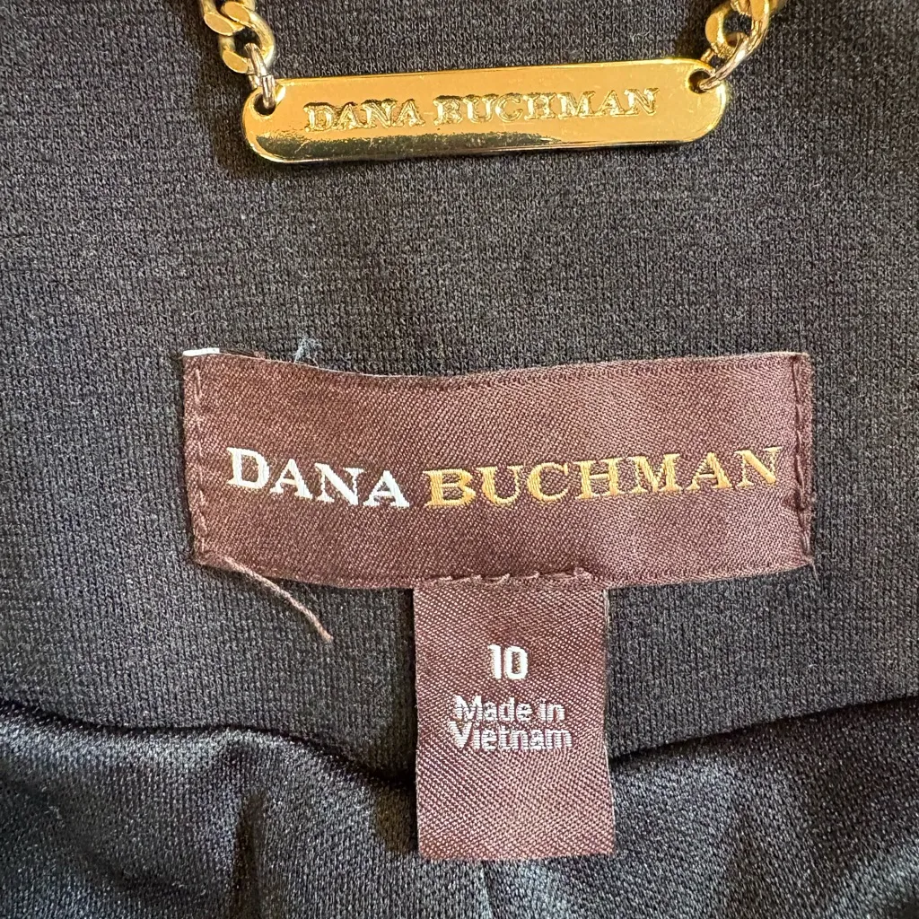 Dana Buchman Open Front Blazer Jacket 10 | Corporate Core Minimalist Workwear - Image 4