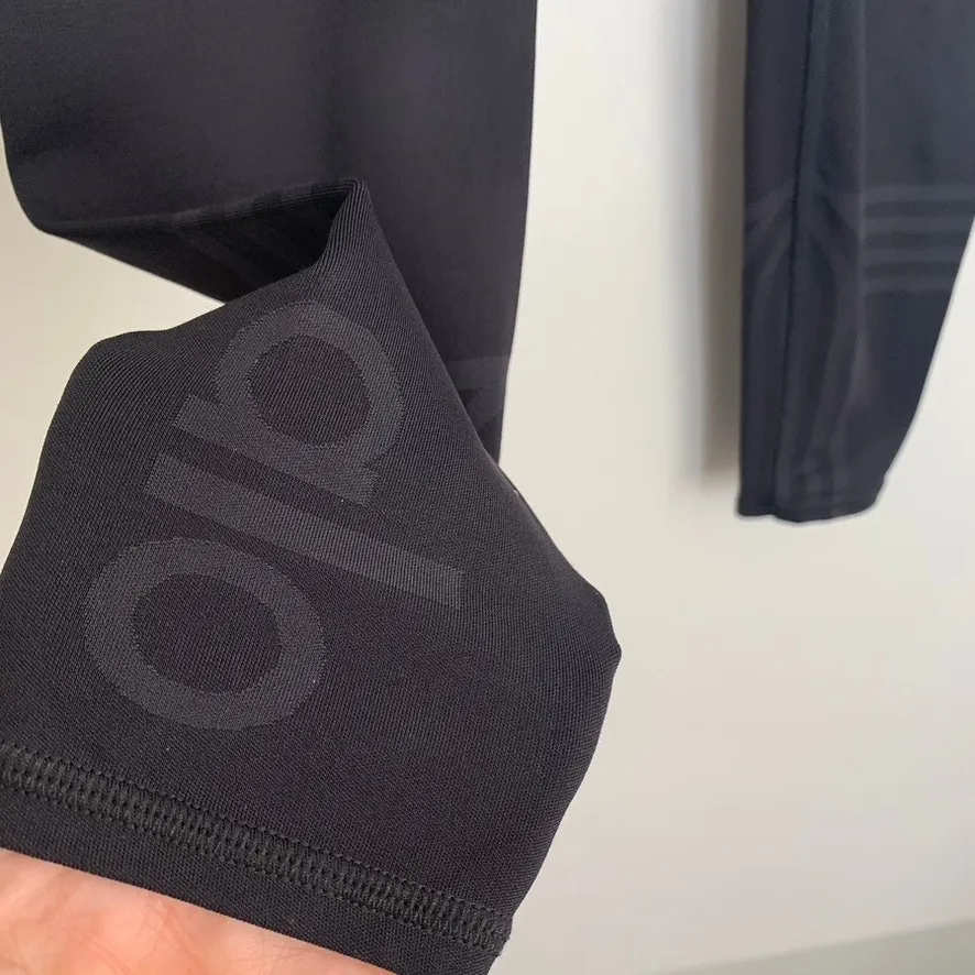 Alo Leggings Grey Black Womens High Rise XS - Image 8