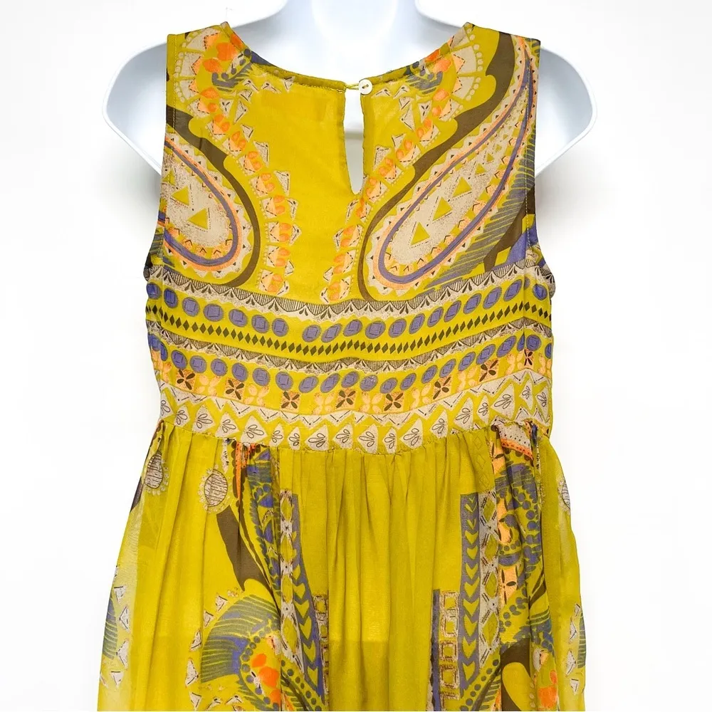 Altar’d State Paisley Print Boho Chic Babydoll Chiffon Sleeveless Dress - Image 6