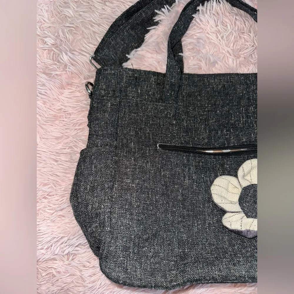 Berkshire Bags Handmade Crossbody Alisha Carryall Sturdy Shoulder Purse LG Tote Gray - Image 3