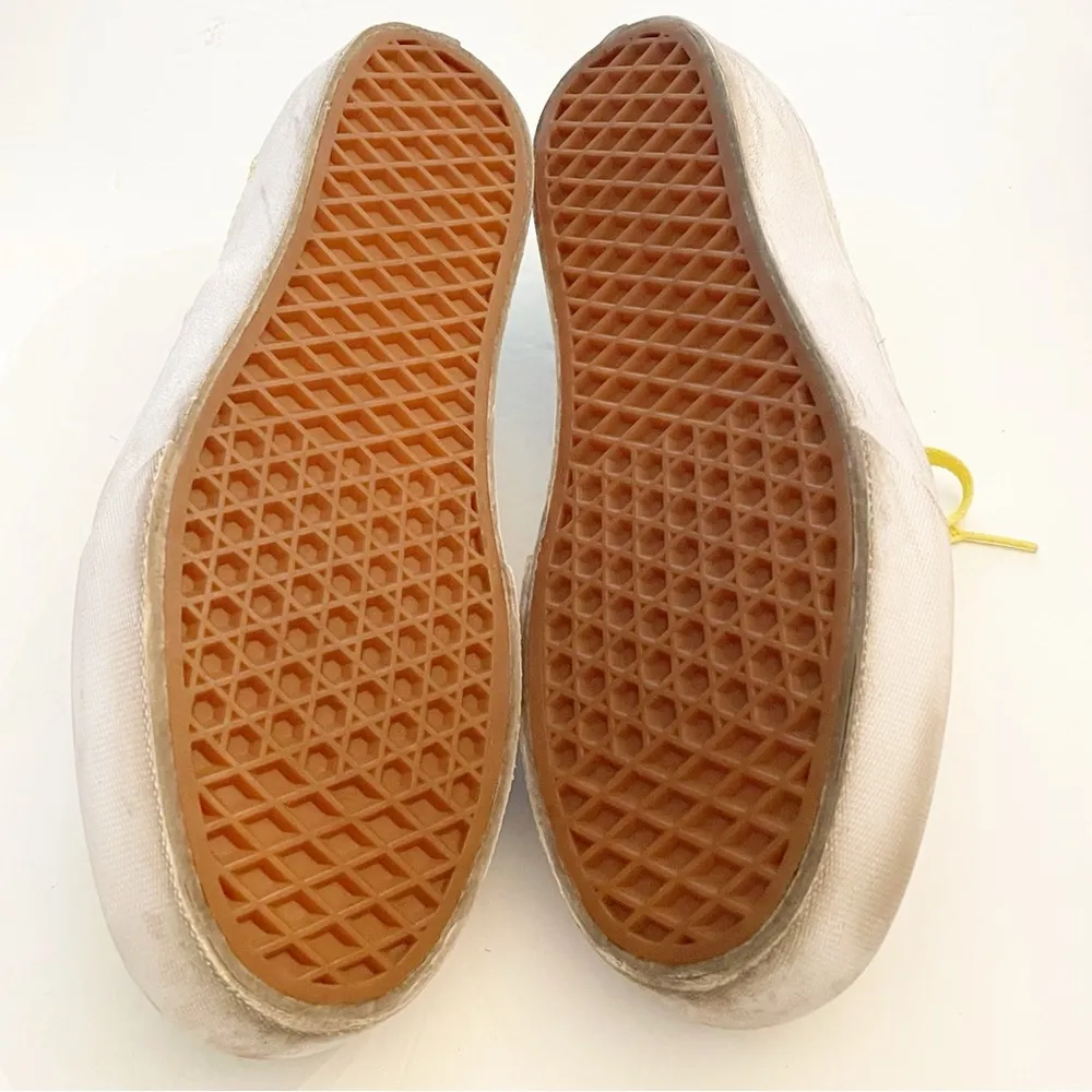 Vans Shoes Mens 9 Womens 10.5 Era Stacked Sneakers Platform 721454 Yellow Mesh - Image 7