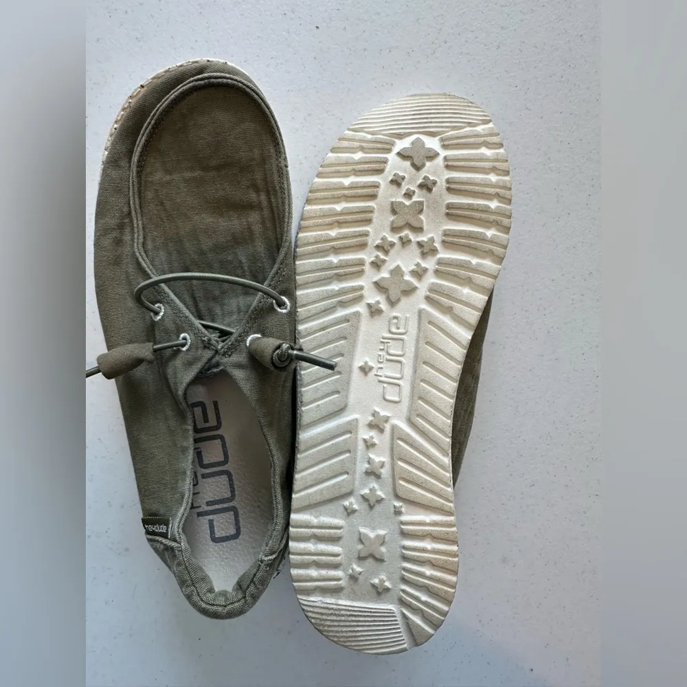 Hey Dude Wendy Sage Green Shoes Women's Size 6 Slip On - Image 4