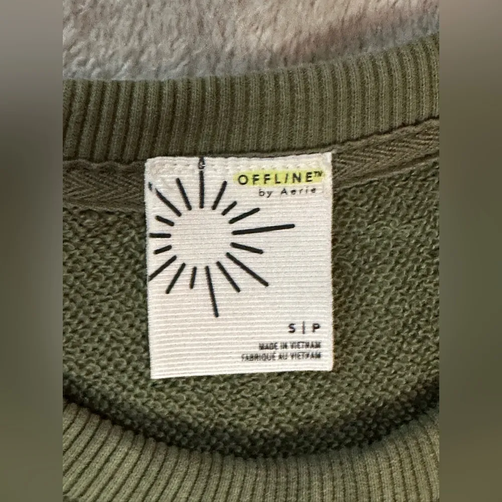 OFFLINE By Aerie Women’s Weekend Fleece Olive Cut Out Sleeveless Small Dress - Image 4