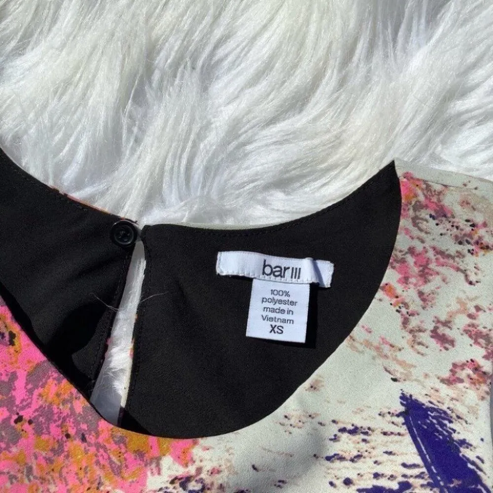 Bar III Sleeveless Multicolored Size XS Tiered Top - Image 2