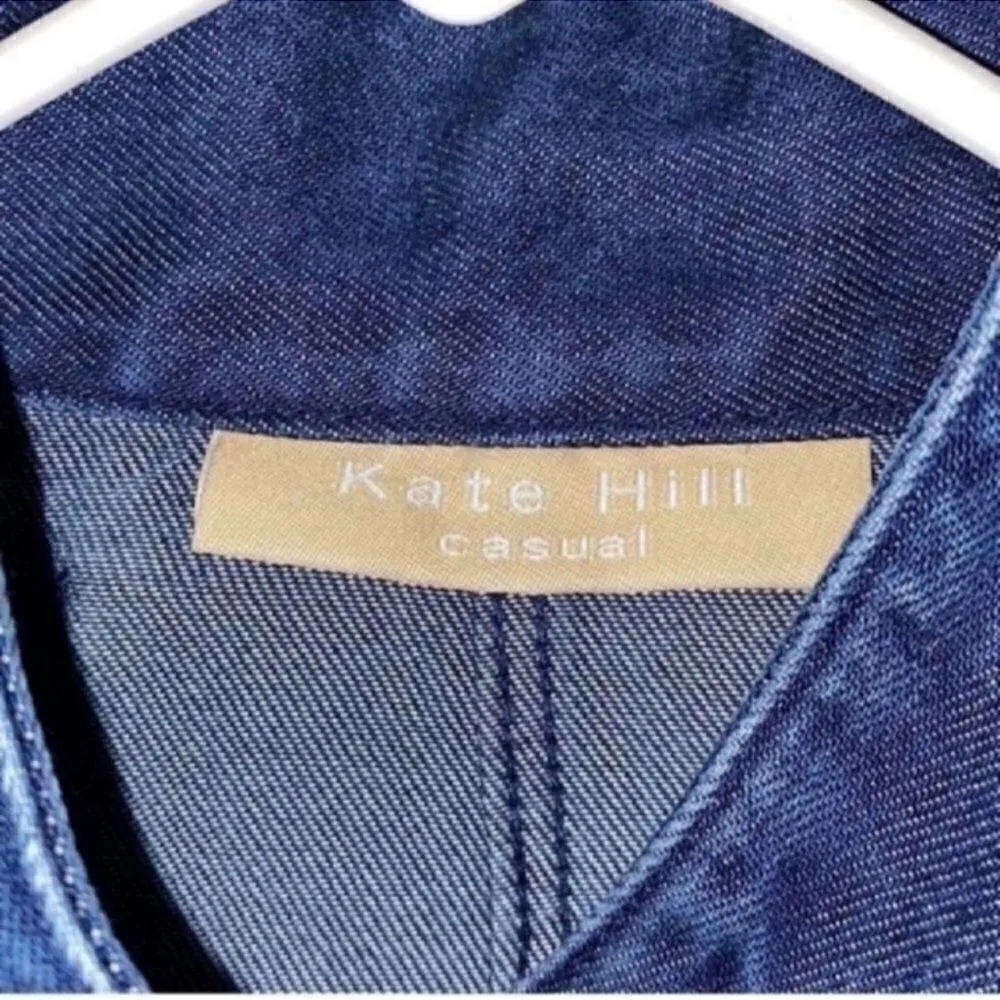 Kate Hill Blue Denim Jacket(Size Small) - Image 4