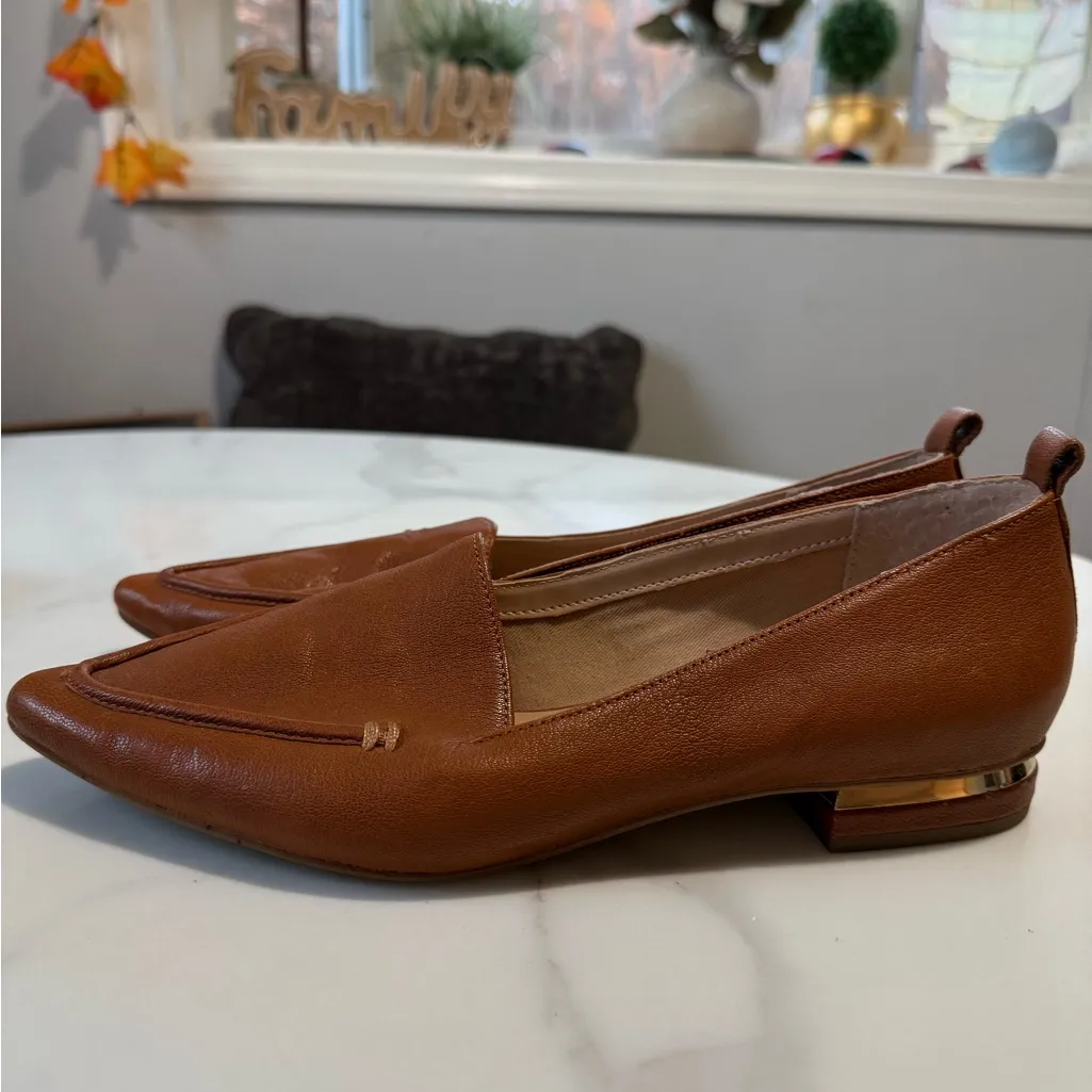 Franco Sarto Women's Tan Leather Loafers - Image 6