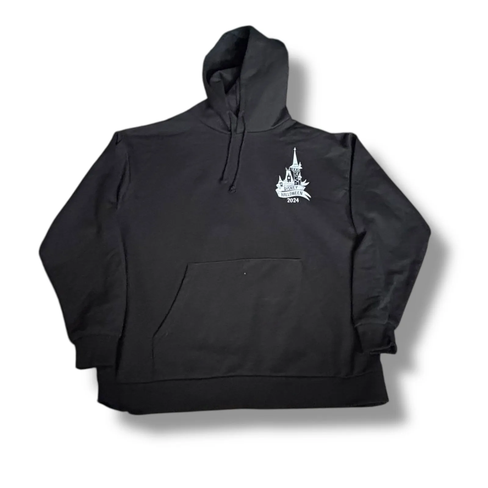 Disney Tokyo Resort Halloween 2024 Black Hoodie Sweatshirt Boo To You Ghost - Image 5