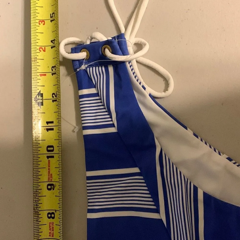 New. Lovers + Friends Sailor stripe bikini set. M-bottom/L-top. NWT - Image 16