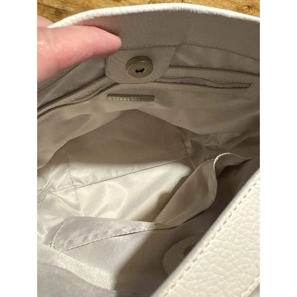 NWOT Steve Madden BMontie Microsuede and Faux Leather Purse Shoulder Bag Cream - Image 7