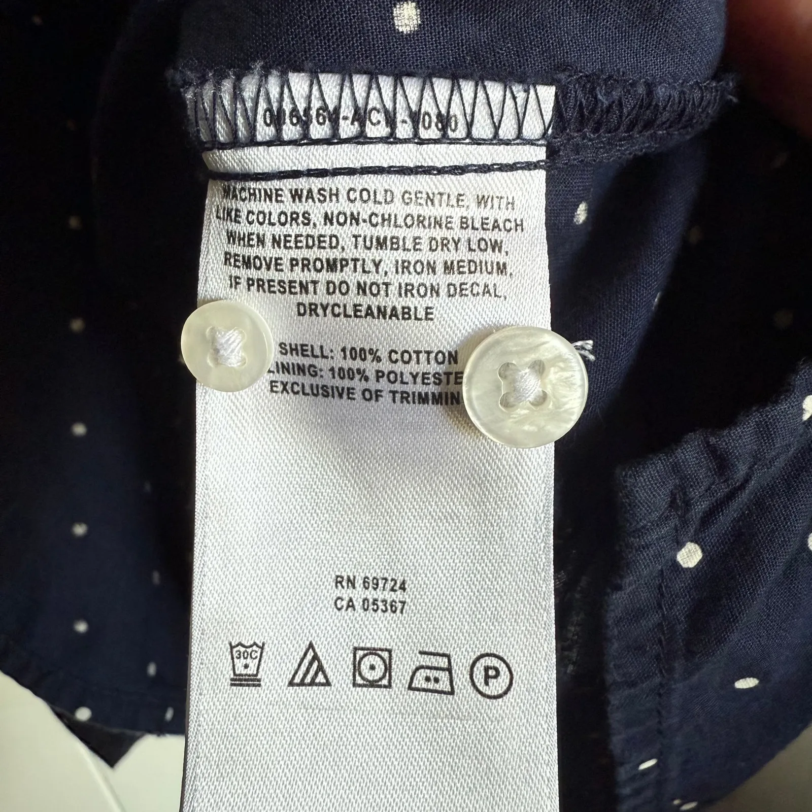 Columbia PFG Super Bonehead Shirt Collegiate Navy Blue‎ Polka Dot M - Image 6