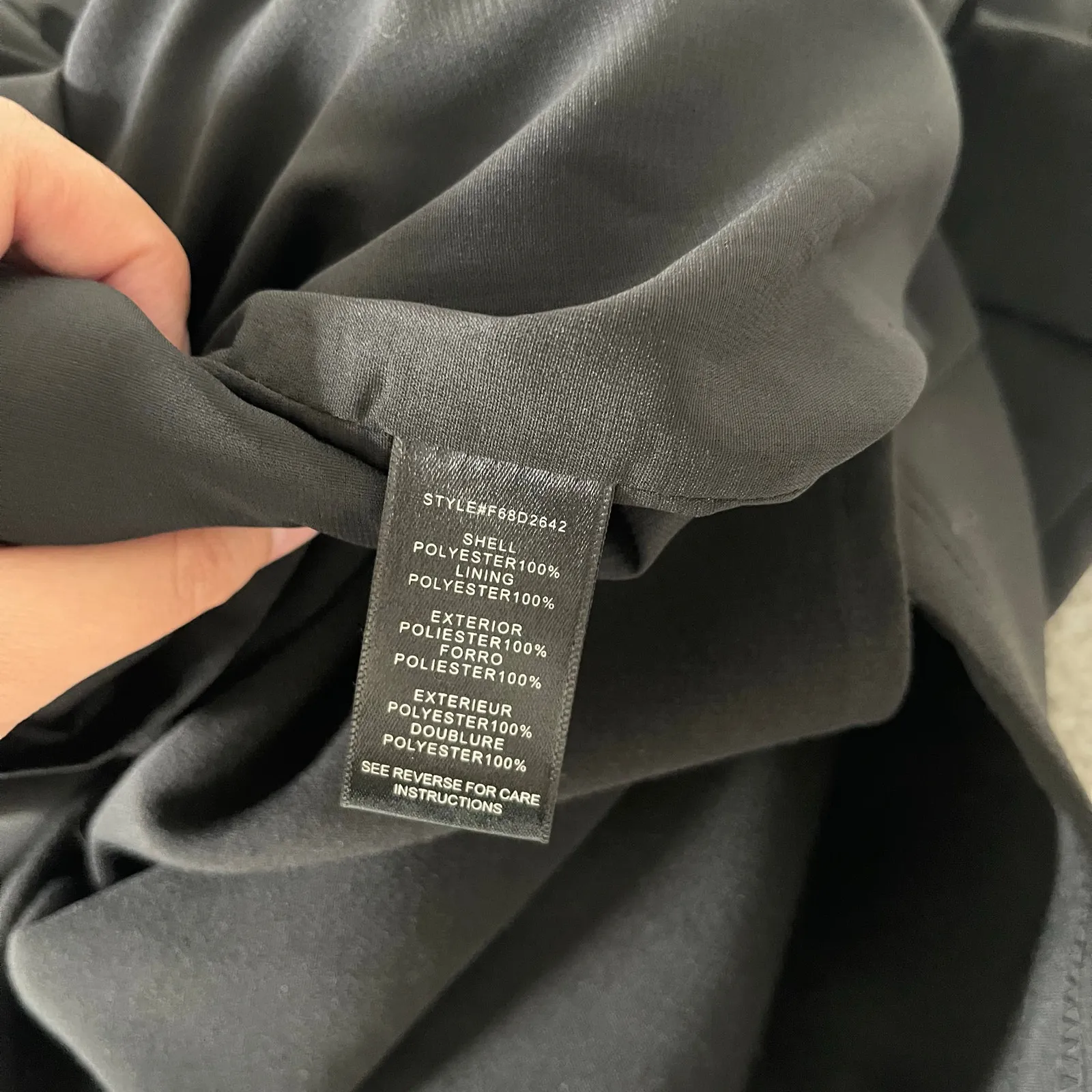 NWT Adelyn Rae Black Halter Asymmetrical Sheath Dress (L) Nordstrom - Image 8