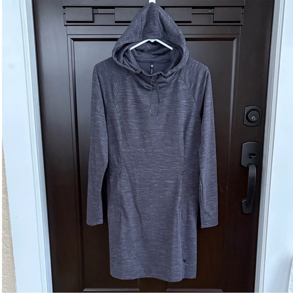 Like New Kühl Hooded Cowl Neck
Popover Stretch Dress Grey Medium - Image 2