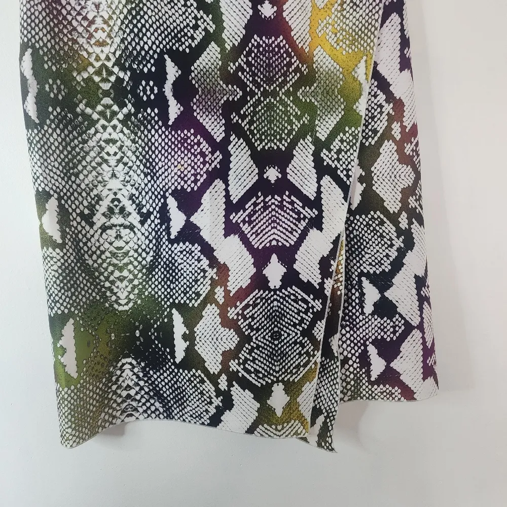 Worthington Snake Print Faux Wrap Skirt - Image 3