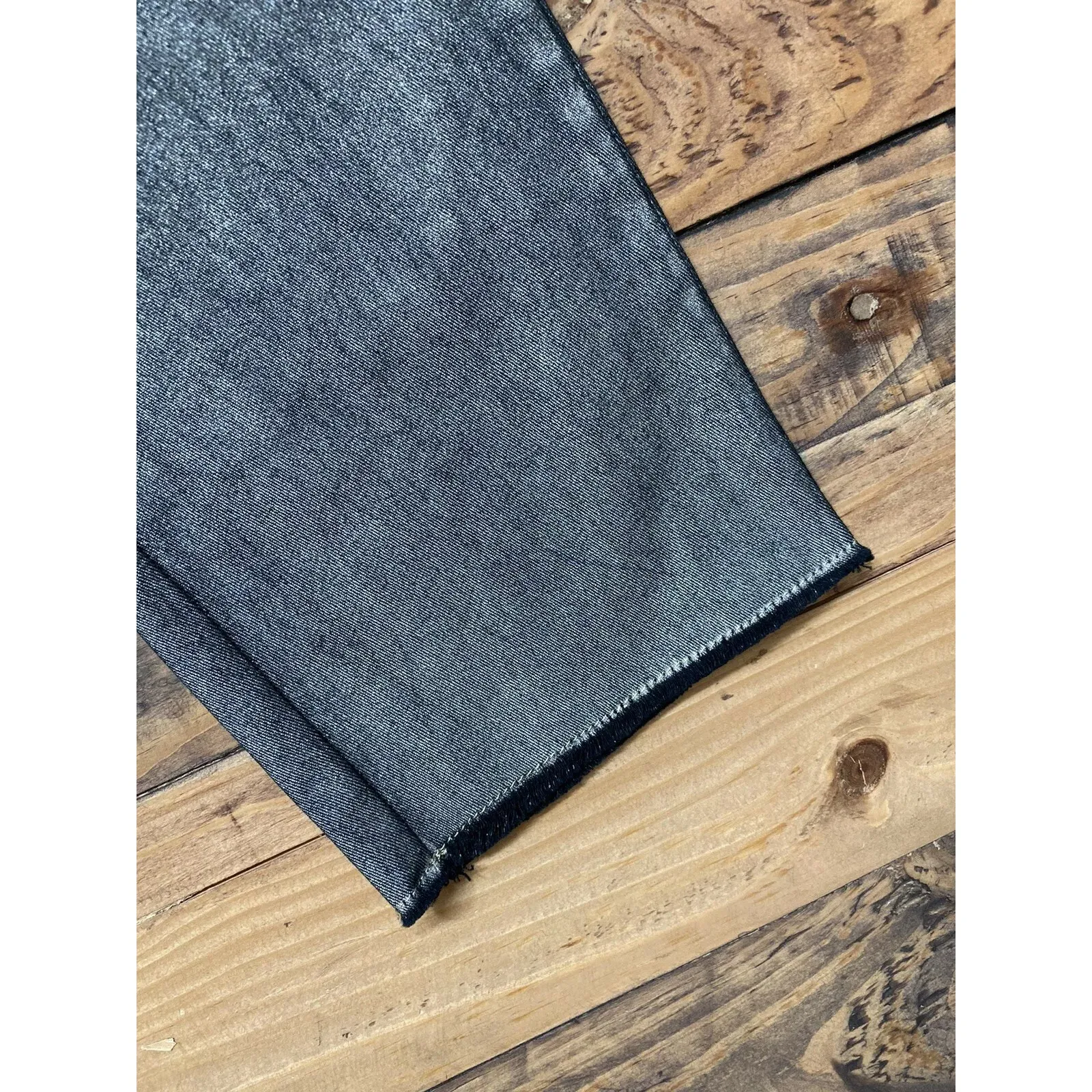 Women's Black and Silver Metallic Crop Jeans Pants by Escada, Sz: 44 US 14 (b6) - Image 3