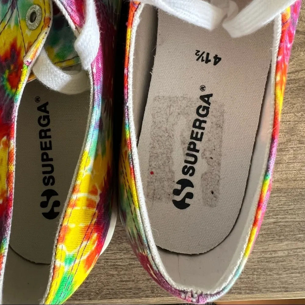 Superga Tie Dye Platform Fantasia Unisex Shoe Size 10 or 8.5 #458 - Image 7