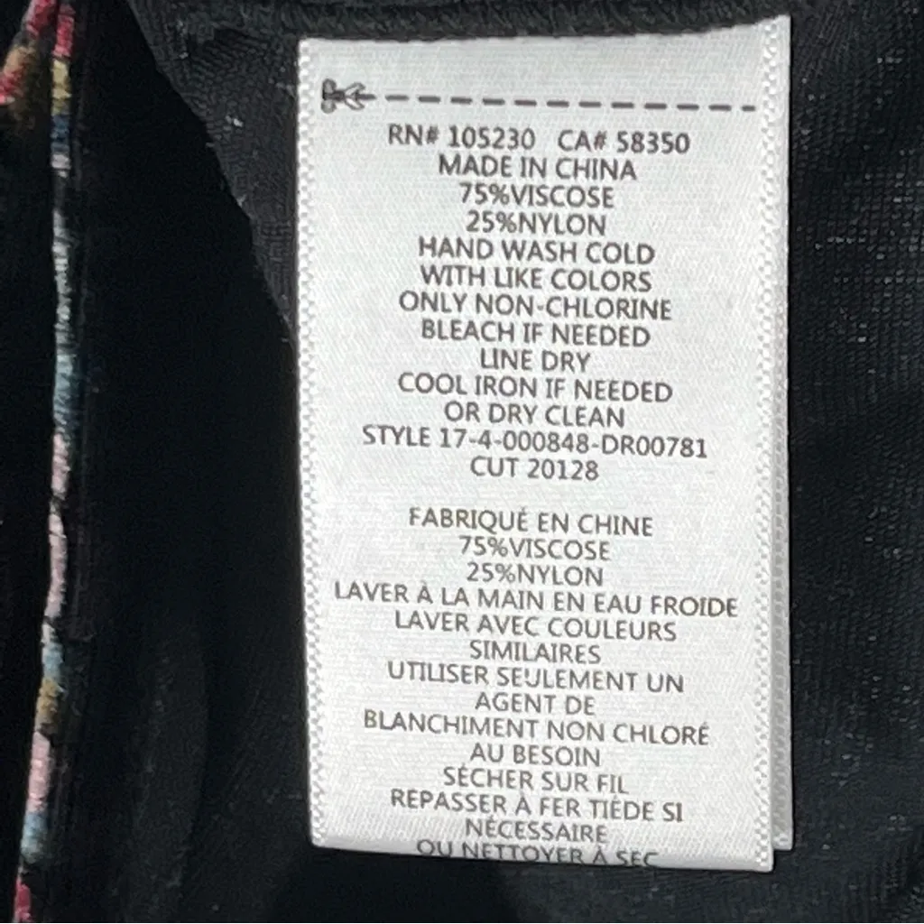 CURRENT ELLIOTT The Janie Floral Velvet Holiday Party Ruffle Sleeves Dress XS - Image 4