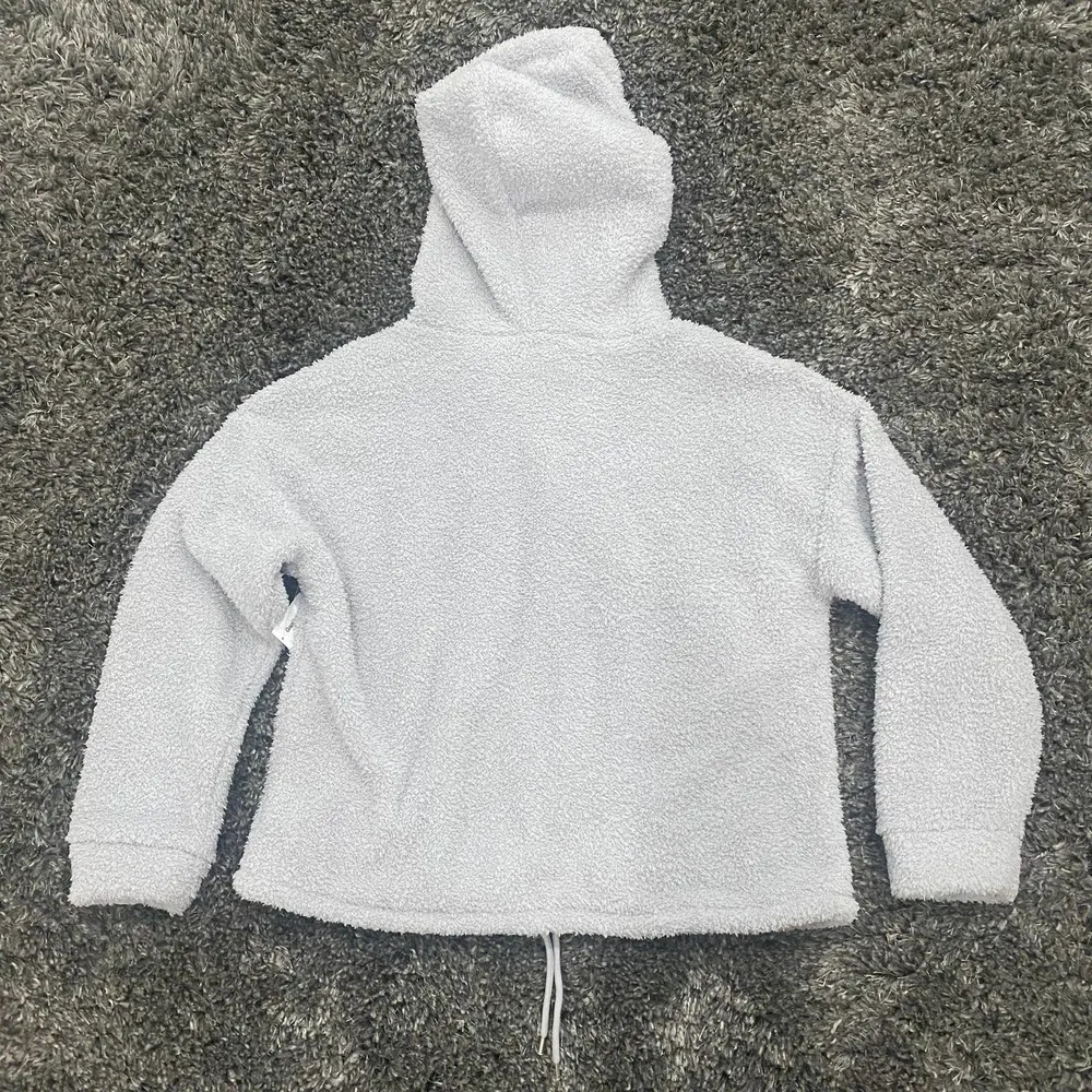 Gap Body Sherpa Slouchy Hoodie in Gray, Size L​​​​​​​​ Gray Size L - Image 5