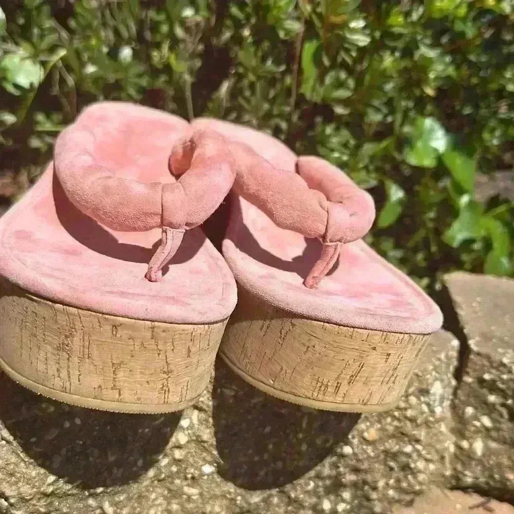 Veronica Beard Gabby geno cork Platform Wedge Thong Sandal (Women) size 10M - Image 9