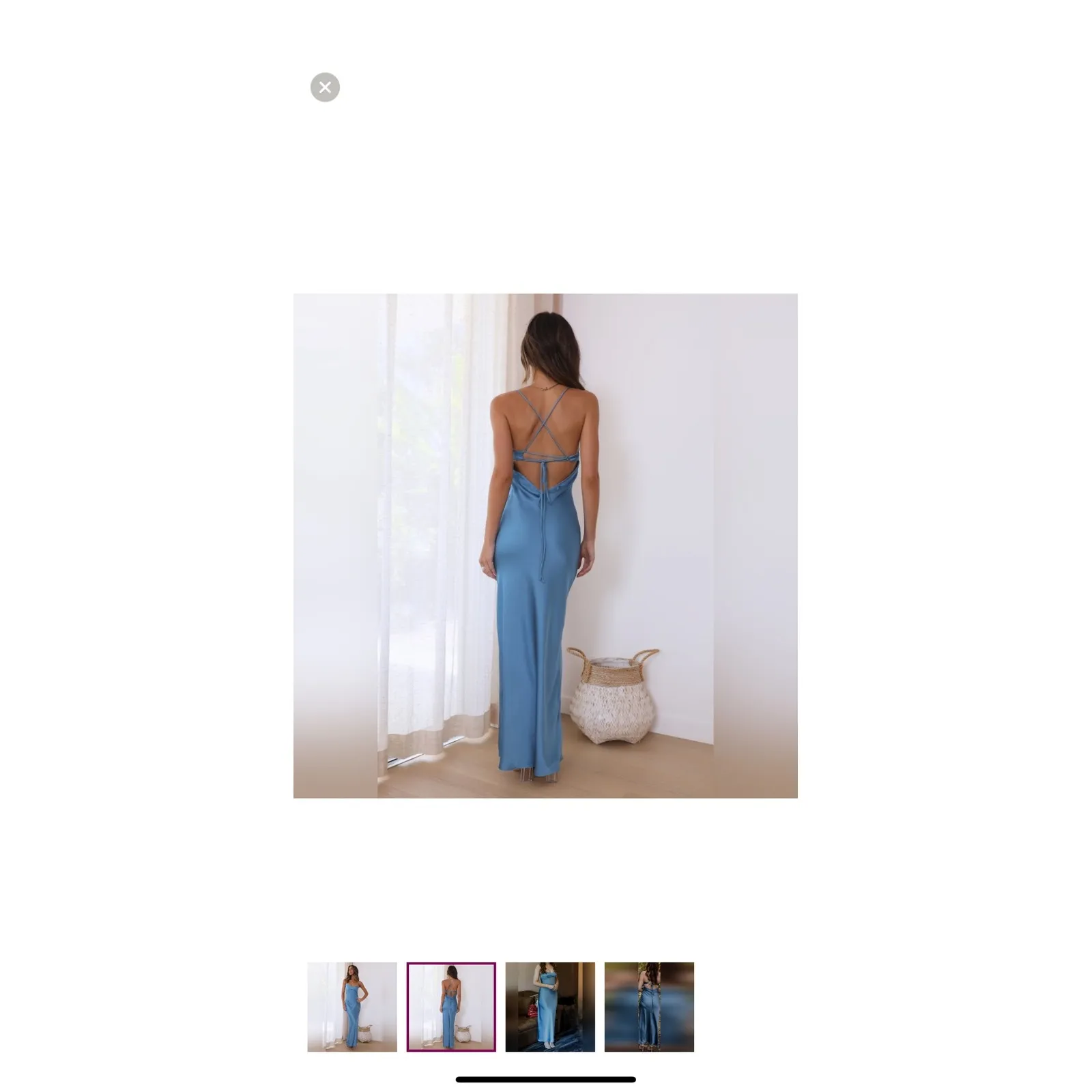 Hello Molly Maxi Dress Blue Gown Formal Party Cocktail Strappy NWT Sz‎ USA 10 - Image 12