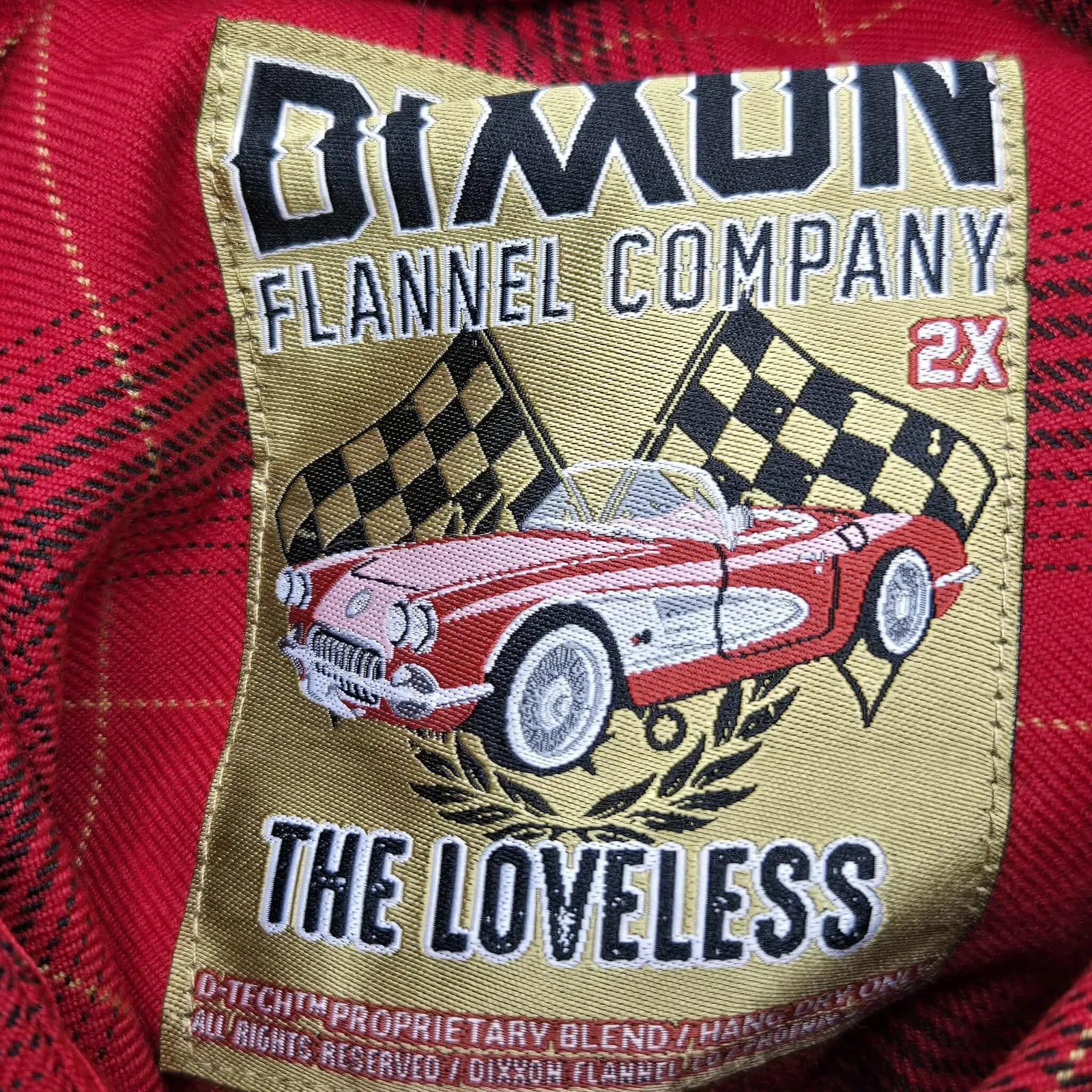 Dixxon Women's The Loveless Red Flannel Crop Top Long Sleeve Plaid Size 2X NWT - Image 3