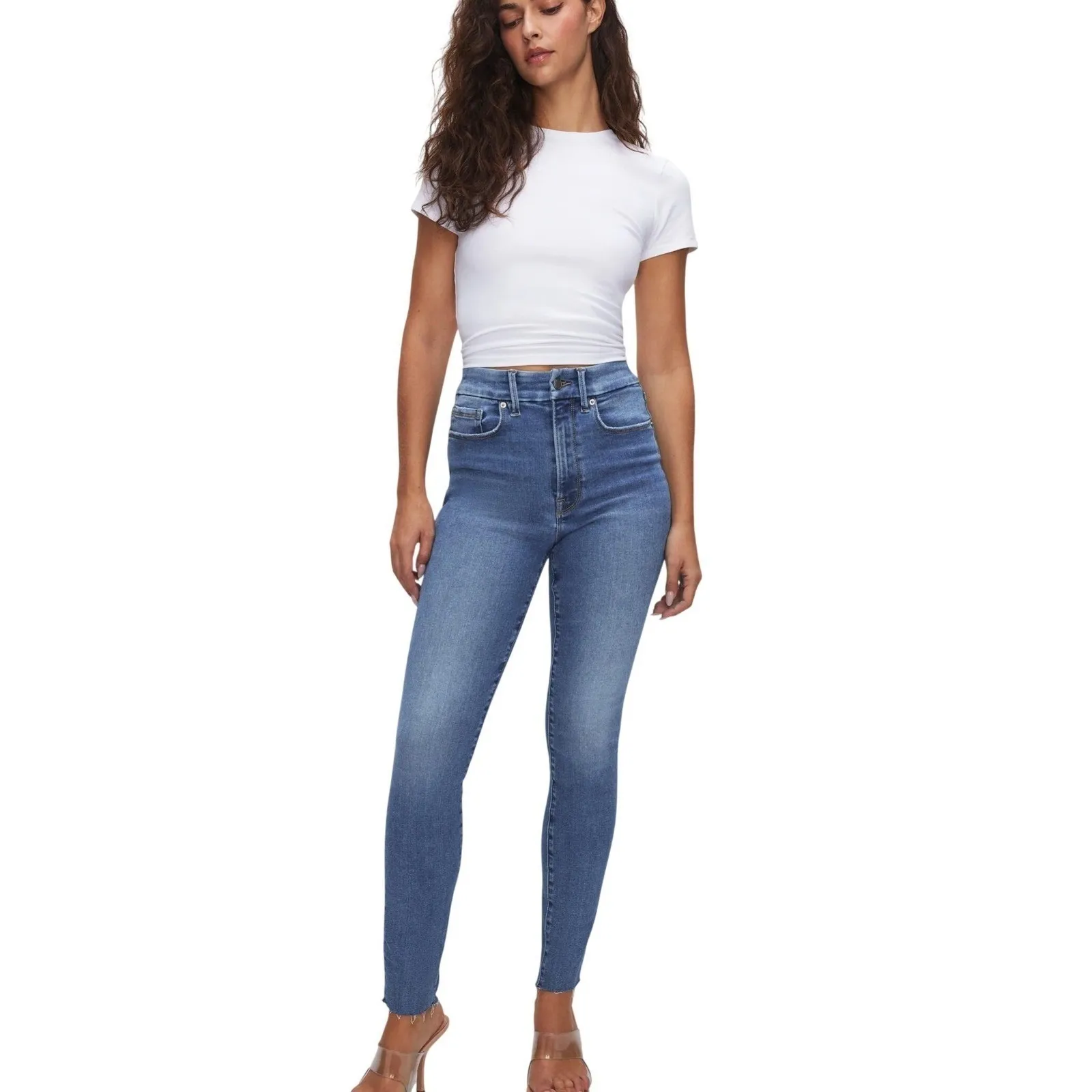 Good American Good Legs Always Fits Good Waist Skinny Jeans Women's 0/25 Indigo - Image 2