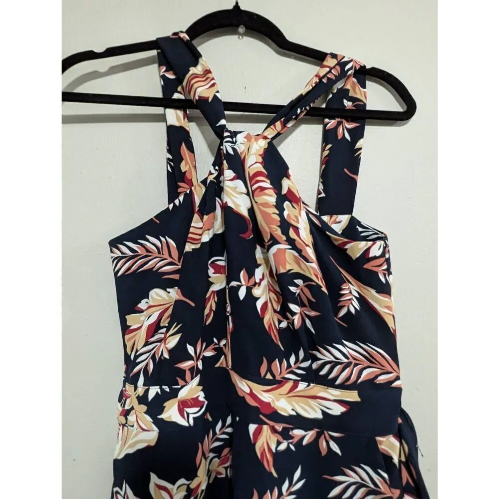 Joie Trinity floral cropped halter jumpsuit size 2 - Image 5