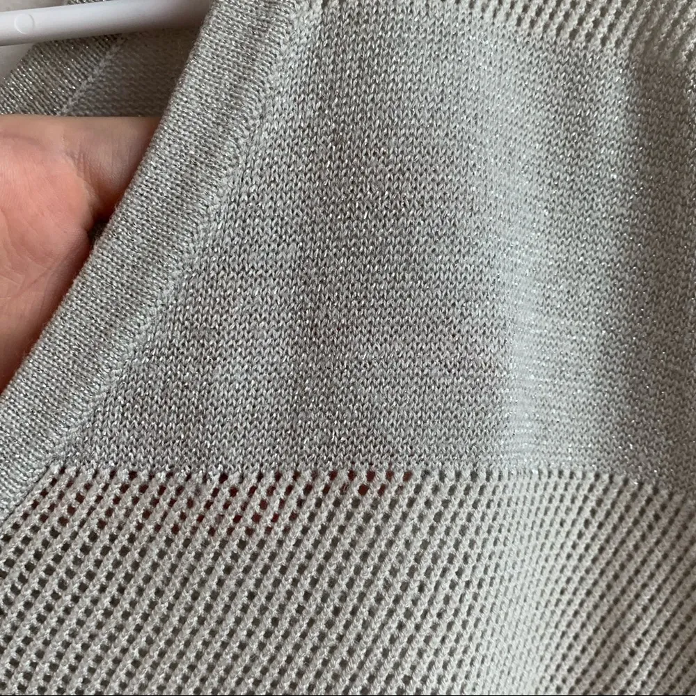 The Limited Cream Sparkle Striped Short Sleeve Shirt - Image 4