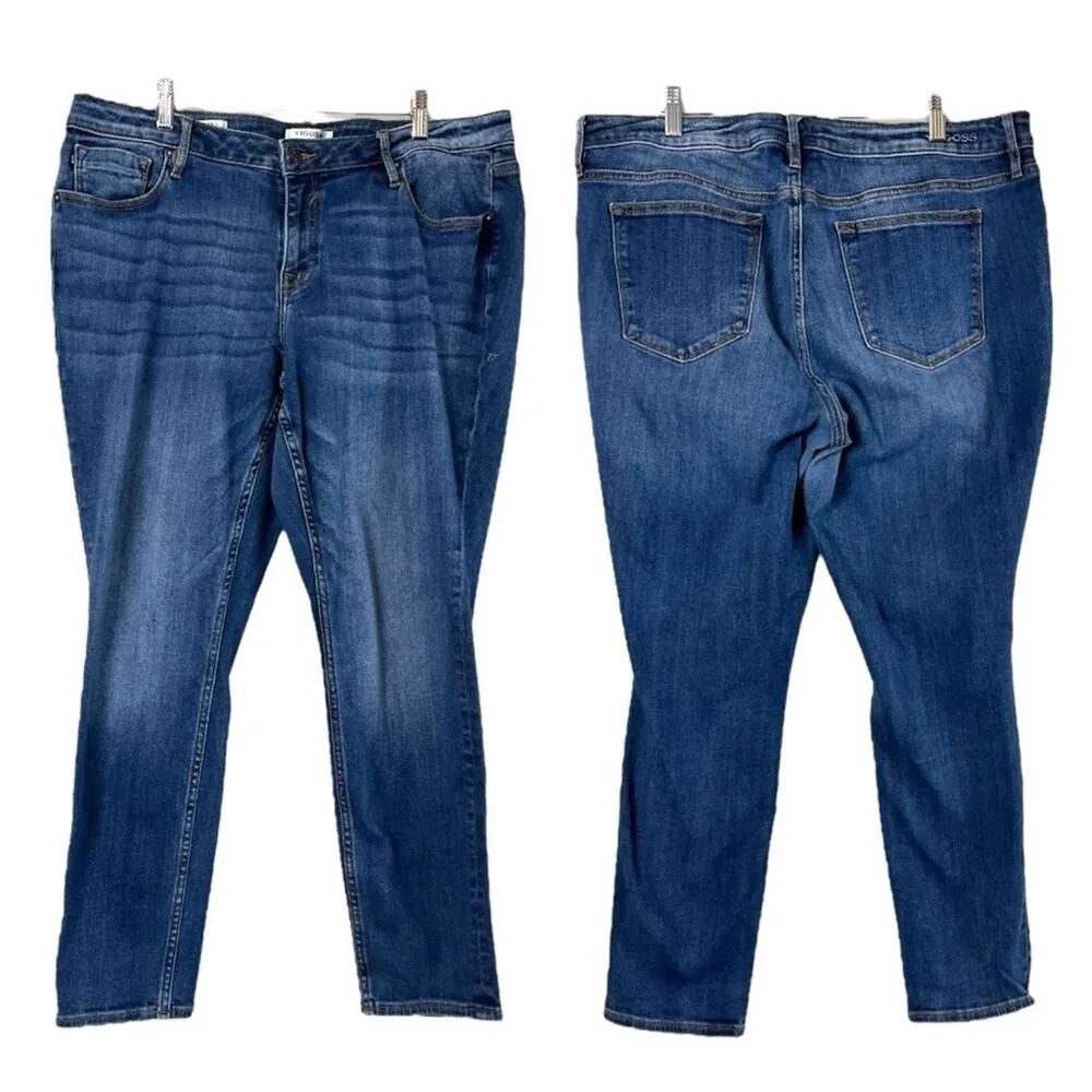 Vigoss Jeans Jagger Skinny Ankle Mid Rise Medium Wash Women’s Plus Size 18 - Image 6