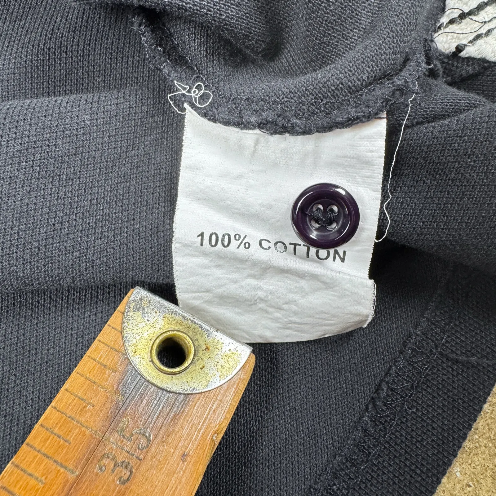 Y2K Lacoste Polo Shirt Women’s Medium Black Preppy Croc Logo‎ Casual Top - Image 6