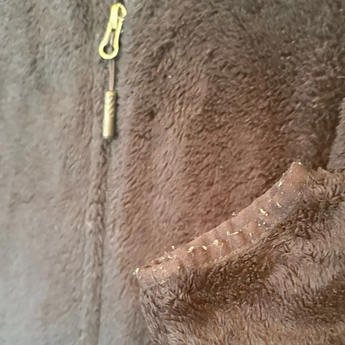 The North Face Navy Fleece Zip Up Jacket Size Medium - Image 5