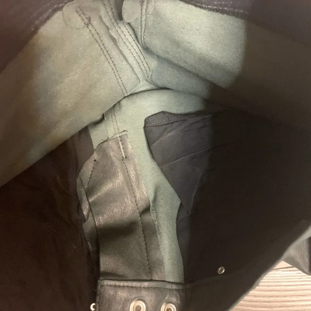 IRO Moto style leather pants skinny leg sz 36 - Image 11