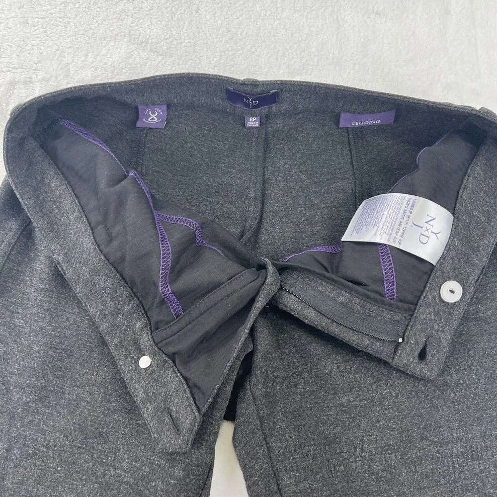 NYDJ‎ Not Your Daughters Crop Pants Womens 8 Gray Straight Leg Slimming Trousers - Image 3