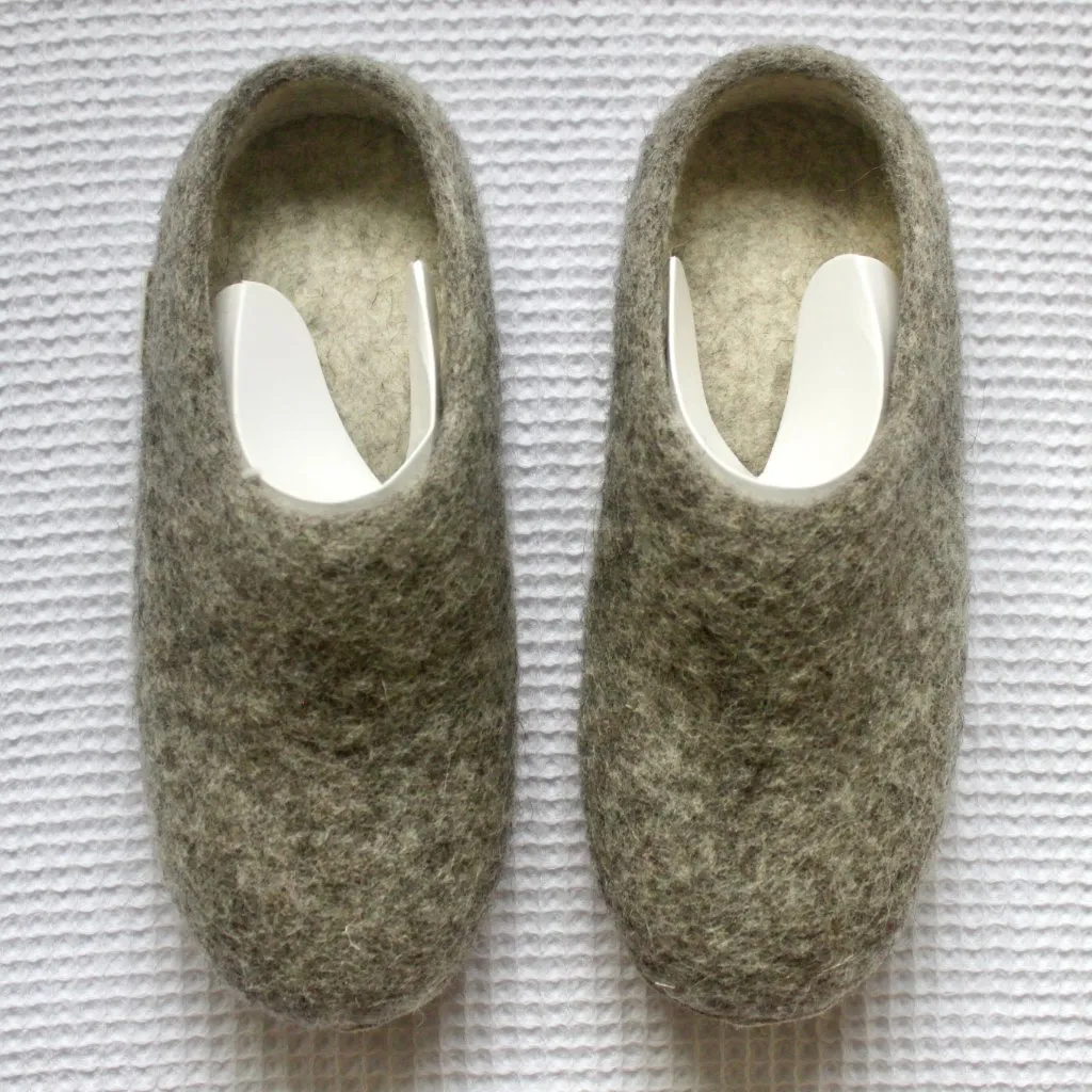NWT Heather Grey Nootkas Slippers Newport Wool House Shoe 6.5 US / 37 UK Gray - Image 6