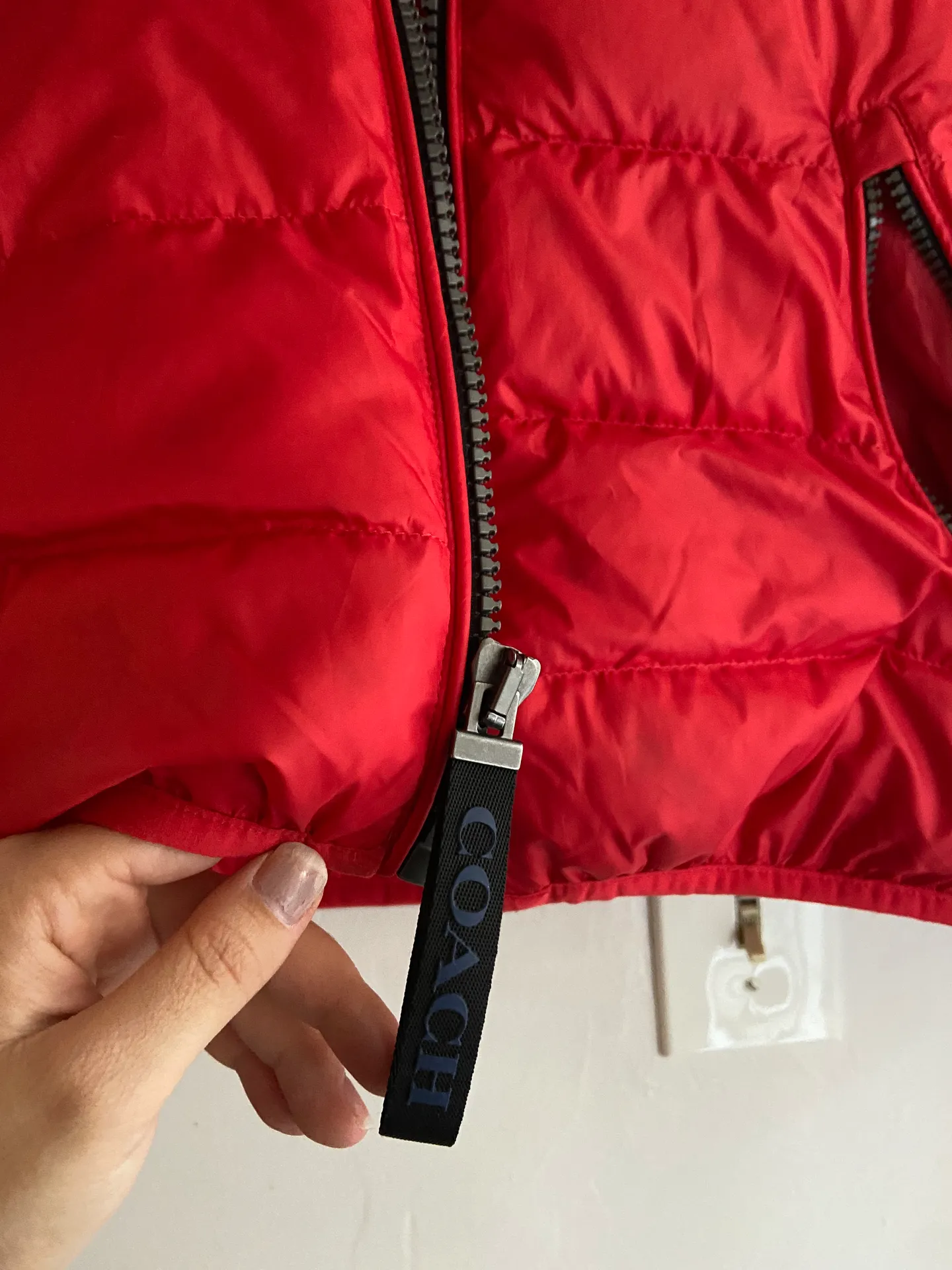 Red Puffer Coat - Image 4