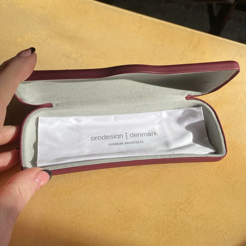 Prodesign Denmark Optical Frames 3137 c6021 Half Rim Matte Black Marble White - Image 9