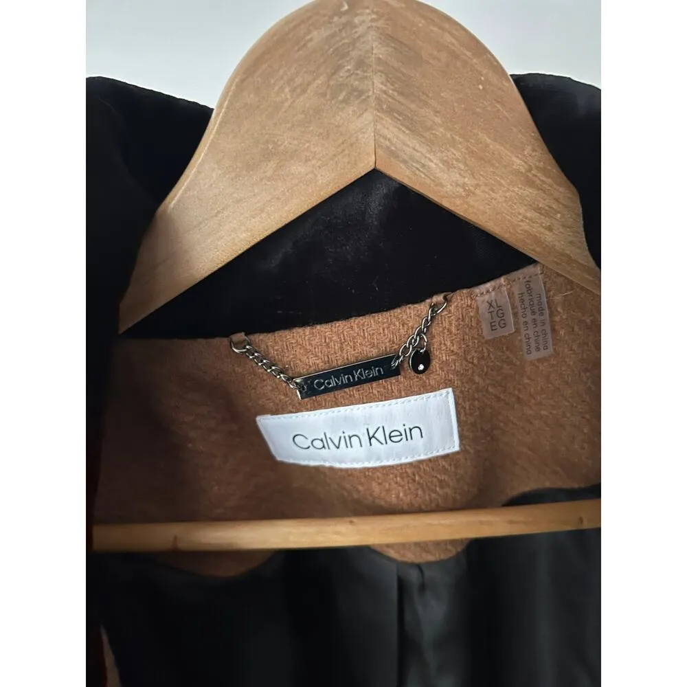 $400 NWT Calvin Klein Wool Blend Fancy Classy Coat Size XL - Image 6