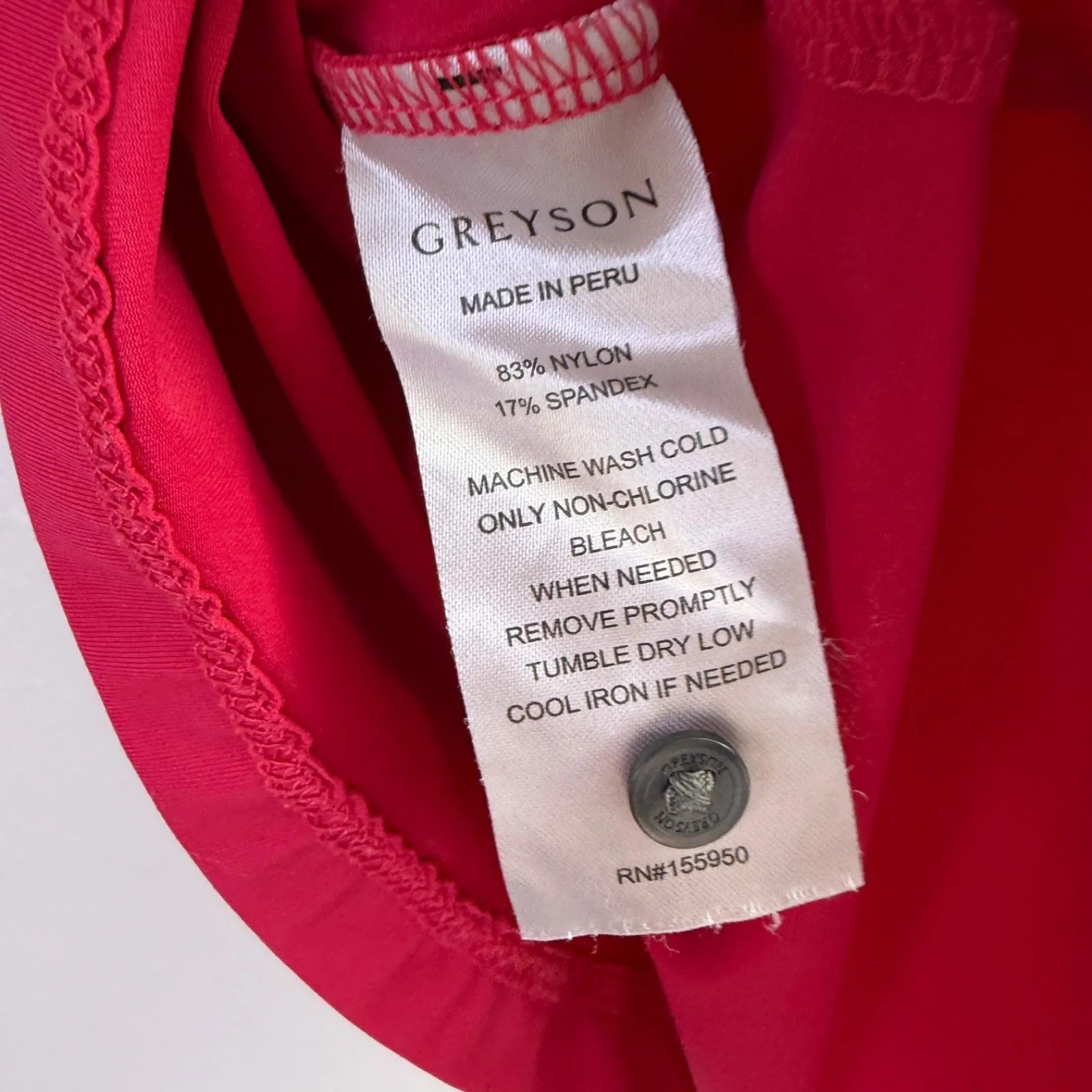 Greyson Polo Womens XS Pink Short Sleeve Button Up Golf Sports Preppy Stretch - Image 10