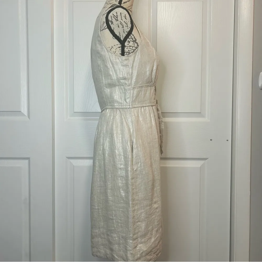 J. Crew Simple Linen Sleeveless Dress - Image 5