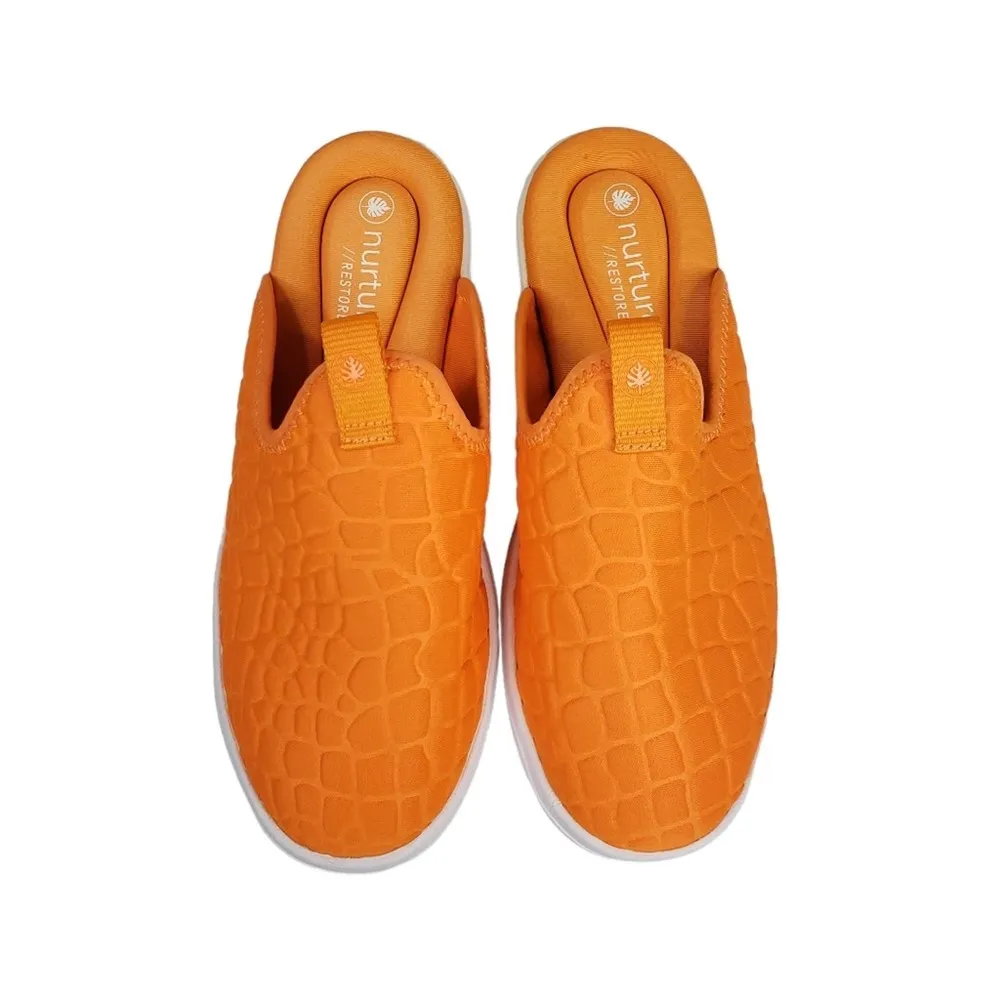 Nurture Restore Womens 7.5 Mead Neon Orange Slip On Comfort Shoes - Image 3