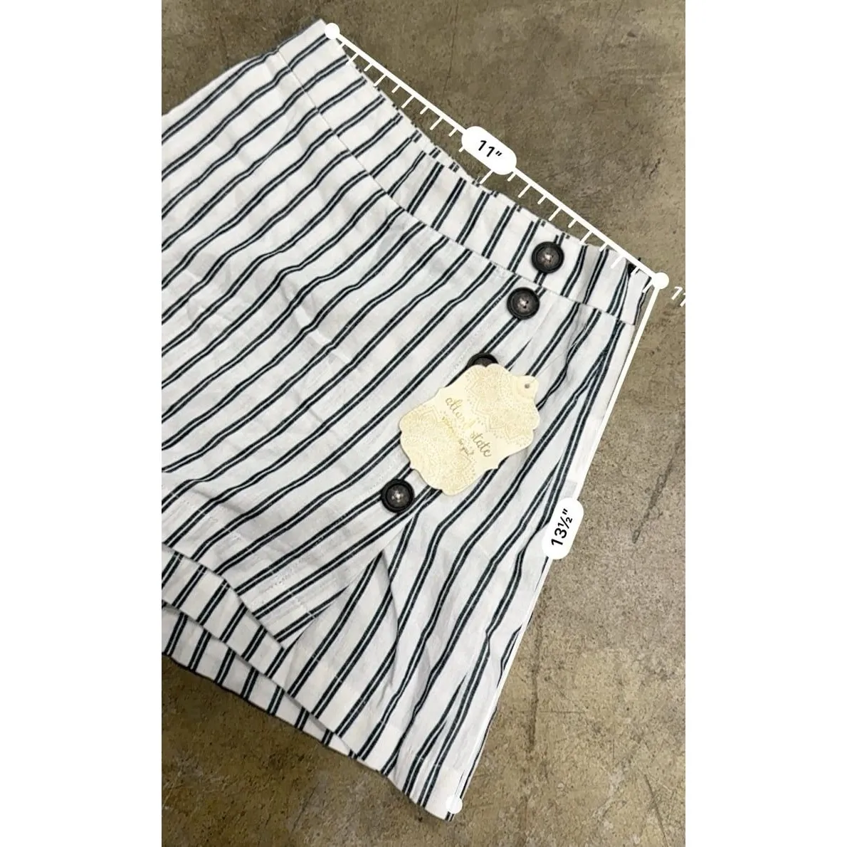 Altar’d state pinstriped wrap skirt skort - Image 2